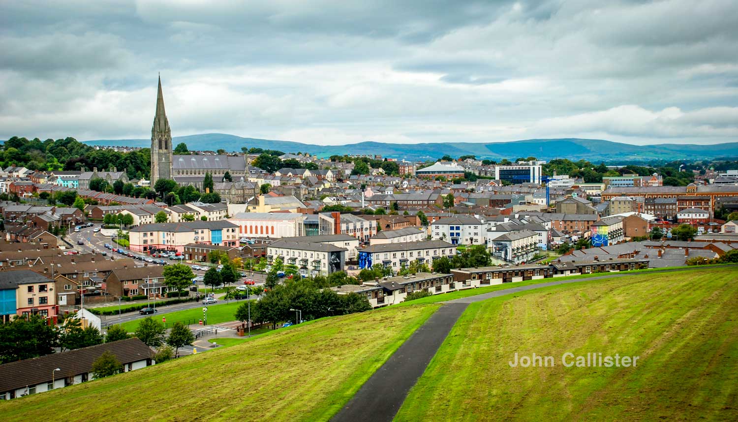 Derry/Londonderry from 'Derry's walls'.