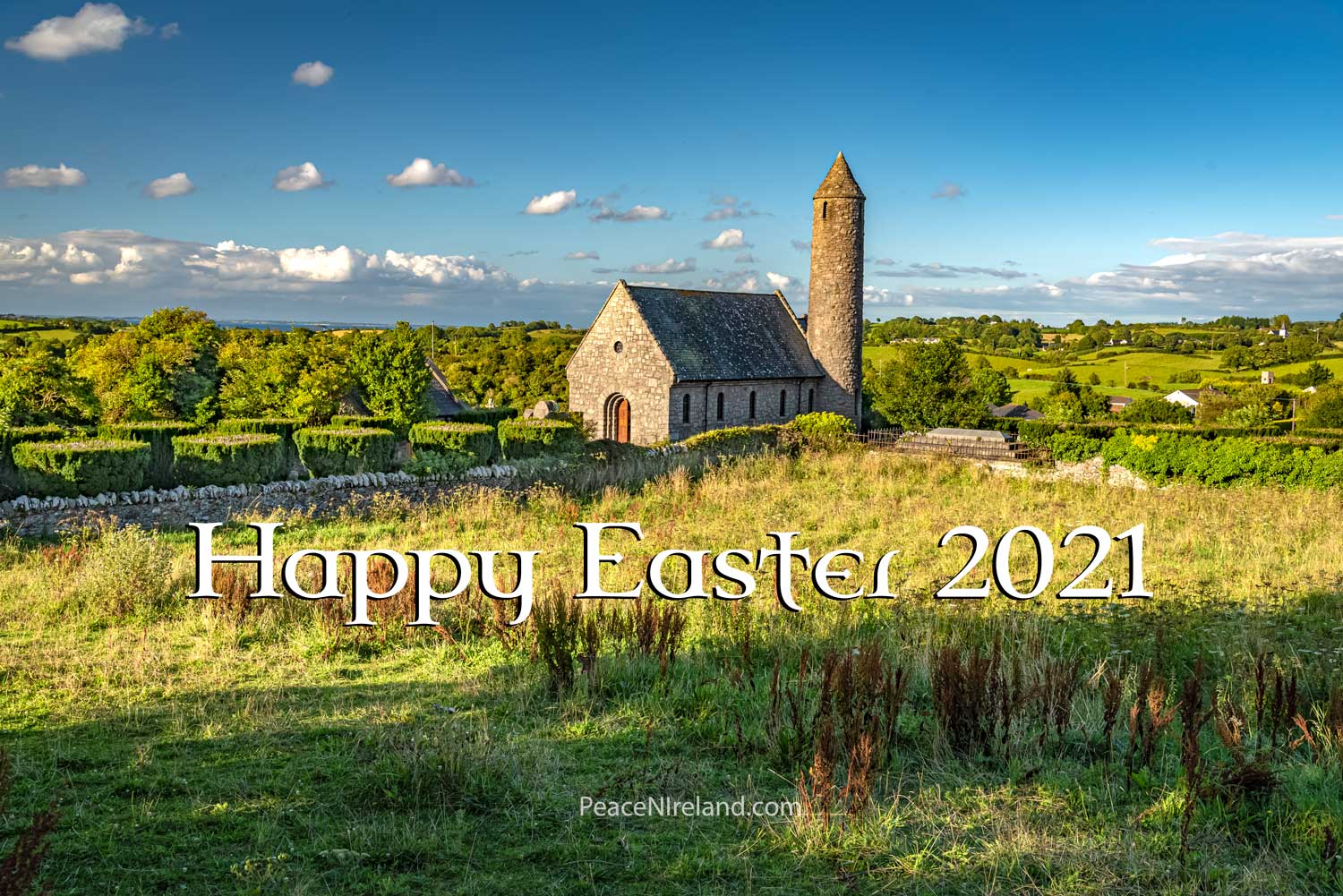 A Very Happy Easter to people of goodwill everywhere. The photo above shows the site of the very first Christian church in Ireland, founded by St Patrick in 432AD, making this the oldest ecclesiastical site in Ireland. It's located at Saul, County Down, in Northern Ireland, just a few miles from where St Patrick's remains are buried at Down Church of Ireland Cathedral, Downpatrick.