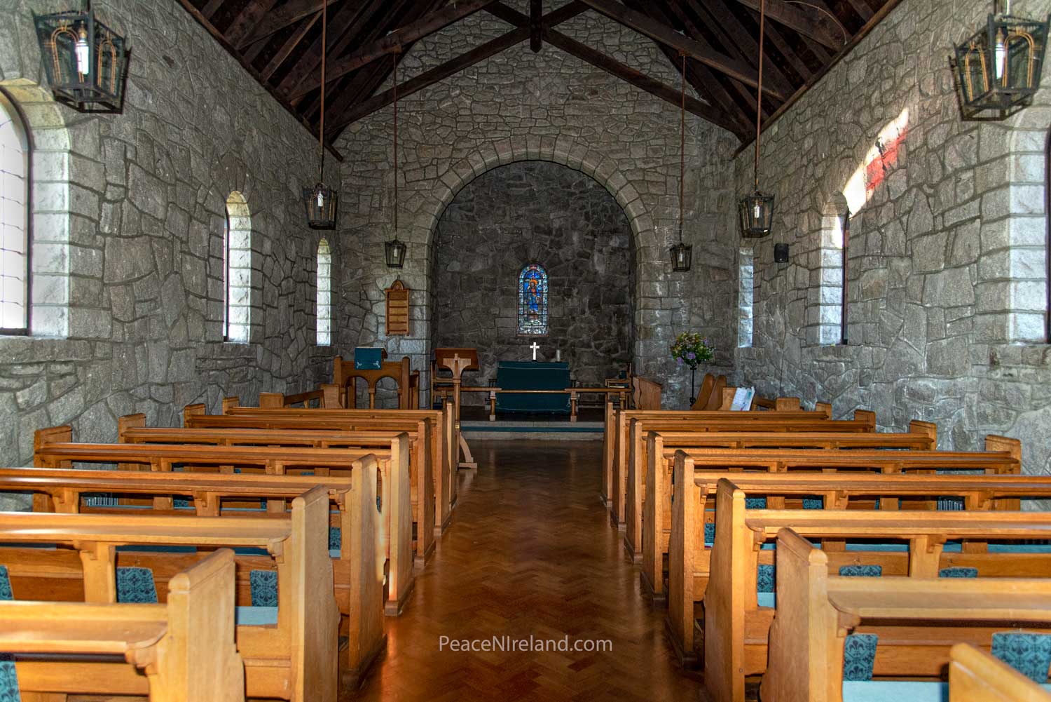 Church interior, Saul, County Down.