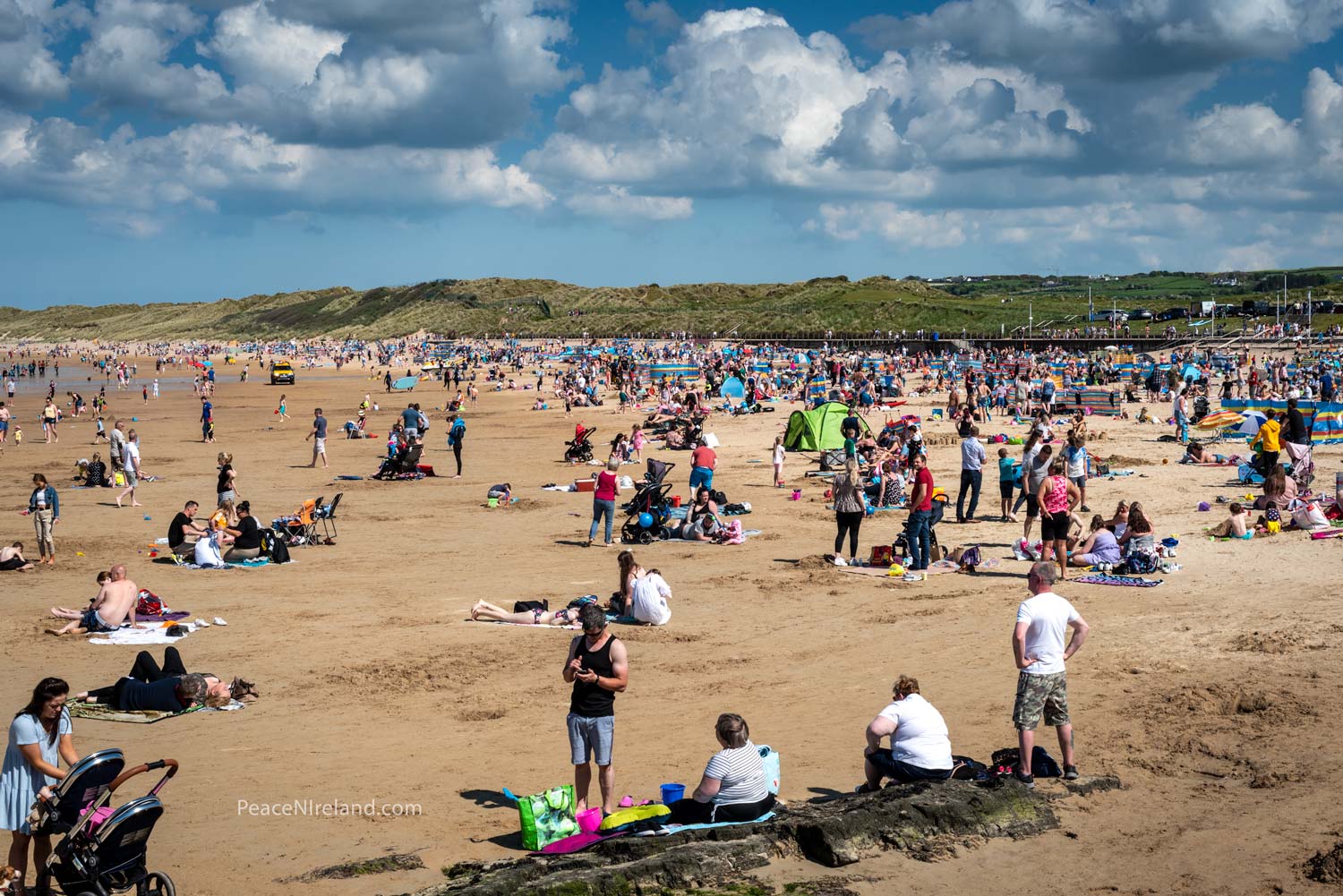 Portrush East Strand is just one of a number of beaches along this northern stretch of coastline.