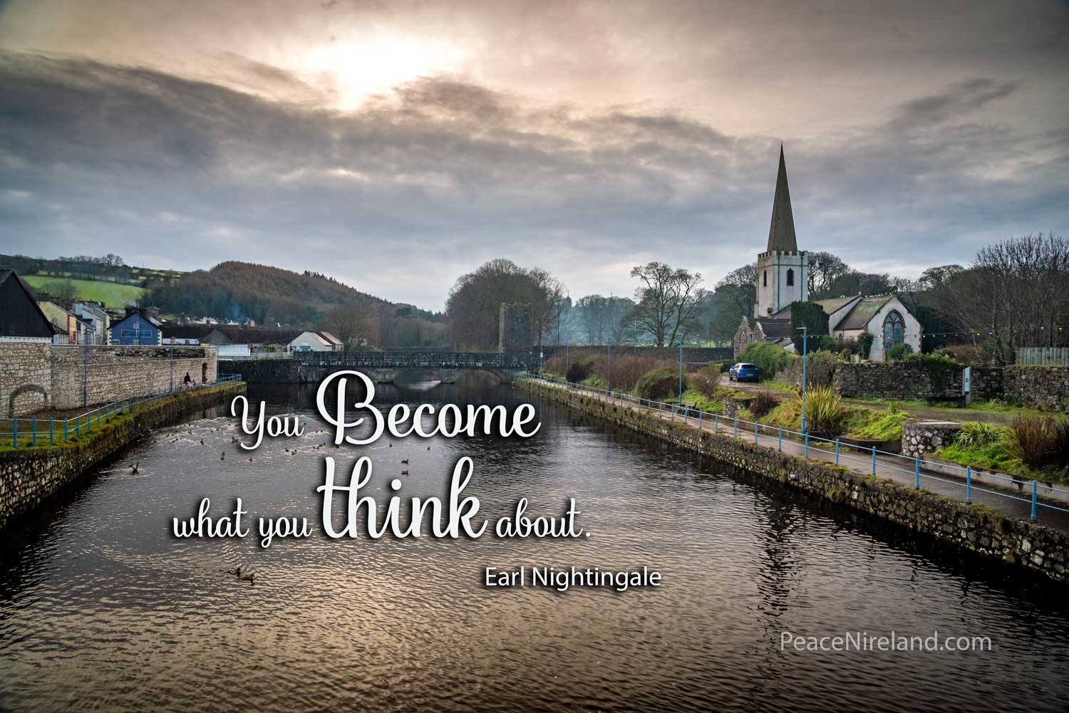 Glenarm Village and River, County Antrim, New Year's Day 2024 Glenarm Village and River, County Antrim, New Year's Day 2024